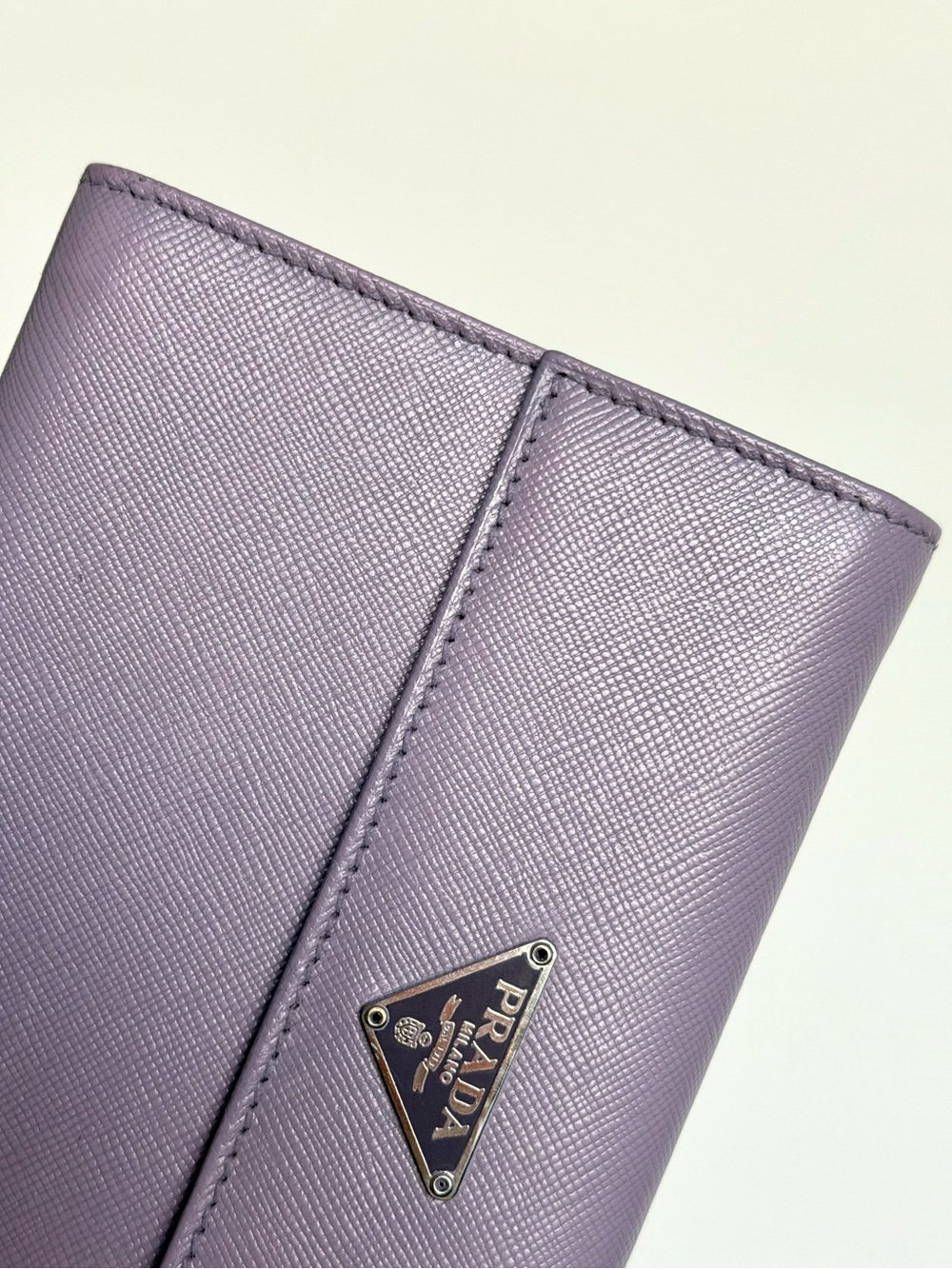 Prada Purple Leather Compact Wallet - Picture 11 of 13